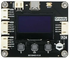 Gravity - SCI DAQ modulis - duomenų surinkimo modulis su ekranu - I2C - DFRobot DFR0999
