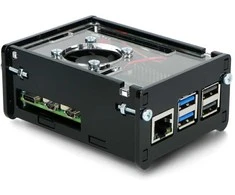 Argon Gravlaser Dėklas Raspberry Pi 5 su ventiliatoriumi – juodas