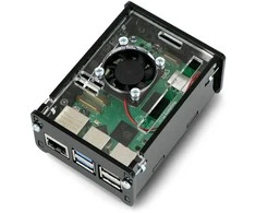 Argon Gravlaser Dėklas Raspberry Pi 5 su ventiliatoriumi – juodas