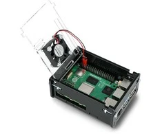 Argon Gravlaser Dėklas Raspberry Pi 5 su ventiliatoriumi – juodas