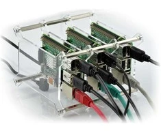Gravlaser Dėklas skirtas Raspberry Pi 4B/3B+/3B/2B, x3, atviras