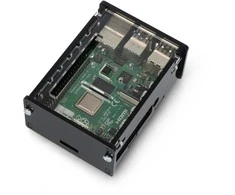 Gravlaser Raspberry Pi 4B korpusas su reguliuojamu kameros laikikliu - juodas