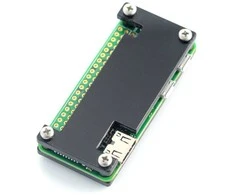 Gravlaser Raspberry Pi Zero dėklas, Fluo Open, juodas