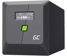 Green Cell Žalias Cell Atsarginis maitinimo šaltinis UPS Greencell 1000VA 600W PowerProof su LCD ekranu