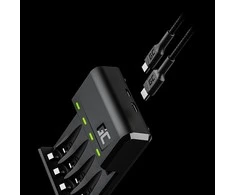 Green Cell Žalias Cell GREENCELL GRADGC01 VitalCharger, skirtas AA R6 ir AAA R03 Ni-MH