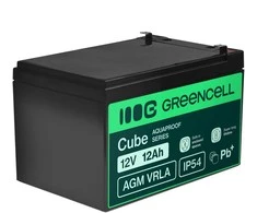Green Cell Žalias Cell Greencell AGM VRLA 12V 12Ah nereikalaujanti priežiūros baterija kasos aparatams, žaislams, fotoaparatams (152x99x100mm)