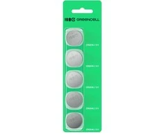 Green Cell Žalias Cell Greencell blisterinės pakuotės 5 ličio baterijos CR2016 3V 80mAh, skirtos raktų pakabukams, laikrodžiams, nuotolinio valdymo pultams, svarstyklėms