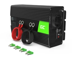 Green Cell Greencell maitinimo keitiklis nuo 24 V iki 230 V, 1000 W / 2000 W, modifikuota sinusoidė - LIZDAS