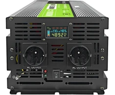 Green Cell Greencell PowerInverter LCD 48 V 5000 W / 10000 W automobilio keitiklis su ekranu – gryna sinusoidė – LIZDAS