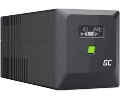 Green Cell Žalias Cell Nepertraukiamo maitinimo šaltinis (UPS) Greencell 1000VA 700W PowerProof su LCD ekranu