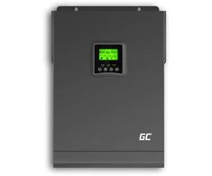 Green Cell Saulės keitiklis Off Grid su MPPT saulės įkrovikliu Greencell 48VDC 230VAC 3000VA/3000W grynos sinusinės bangos - LIZDAS