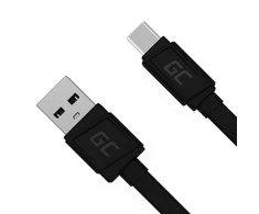 Green Cell Žalias Cell GREENCELL KABGC03 GCmatte USB-C Plokščias laidas 25 cm su greitu įkrovimu