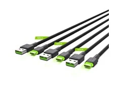 Green Cell Žalias Cell Žalias Cell USB-C kabelių komplektas 3x QC 3.0 1.20 m
