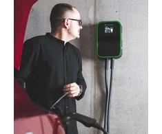 Green Cell Wallbox GC EV PowerBox 22 kW įkroviklis su 2 tipo laidu (6 m), skirtas elektromobilių ir įkraunamų hibridų įkrovimui