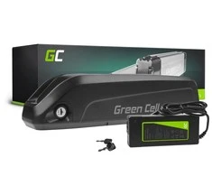 Green Cell Žalias Cell Žalias Cell® el, Dviračio akumuliatorius 36V 13Ah ličio jonų vamzdelis su įkrovikliu