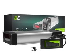 Green Cell Žalias Cell Žalias Cell® el, Dviratis Akku 48V 20Ah el, Dviračio ličio jonų galinio bagažinės akumuliatorius Ladegerät