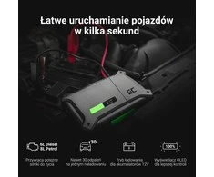 Green Cell Žalias Cell GREENCELL PowerBoost Car Jump Starter / Powerbank / 16000 mAh 2000A
