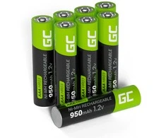 Green Cell Žalias Cell 8x AAA HR03 950mAh baterijos