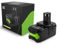 Green Cell Žalias Cell Žalias Cell baterija, skirta Ryobi ONE+ 18V 5Ah pakaitinė baterija RB18L50