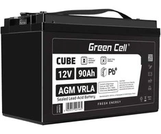 Green Cell Žalias Cell Žalias Cell CUBE AGM IP54 12V 90Ah VRLA Baterija Gel gilaus ciklo motoroleris vejapjovė valtis barža vejapjovė traktorius žvejybos laivas