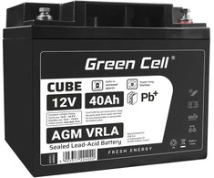 Green Cell Žalias Cell Žalias Cell CUBE AGM IP54 12V 40Ah VRLA Baterija Gel gilaus ciklo motoroleris vejapjovė valtis barža vejapjovė traktorius žvejybos laivas