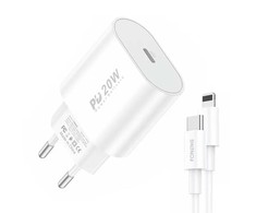 Greitas įkroviklis Foneng 1x USB PD 3.0 EU39 + USB C - Lightning