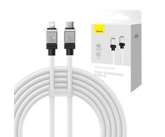 Greito įkrovimo kabelis Baseus USB-C su Coolplay Series 2m, 20W (baltas)