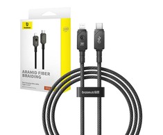 Greito įkrovimo kabelis Baseus USB C TO IP 20A 1M (juodas)