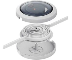 Greito įkrovimo laidas 3in1 Baseus Free2Draw USB-C prie USB-C/Lightning/Micro 100W, 1.1m (baltas)