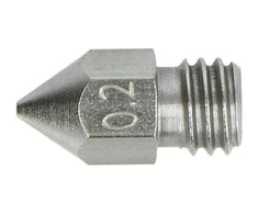 Oem Grūdinto plieno ekstruderio antgalis 0.2mm MK8 1.75mm plastikui