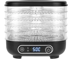 Grybų, daržovių, vaisių džiovyklė, 300 W, 5 sietai, ekranas, konvekcija, TEESA