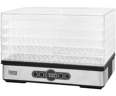 Grybų, daržovių, vaisių džiovyklė, 400 W, 5 sietai, ekranas, konvekcija, TEESA