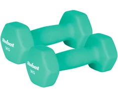 HEX ketaus neopreno hanteliai 2x3kg, REBEL ACTIVE