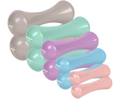 >>>Ketaus vinilo hantelių rinkinys 21 kg (2x0.5kg + 2x1 kg + 2x2 kg + 2x3 kg + 2x4 kg), REBEL ACTIVE