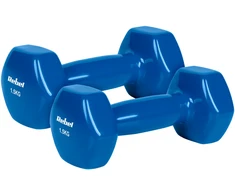>>>ŠEŠIAKAMPIAI ketaus vinilo hanteliai 2 x 1.5kg, REBEL ACTIVE