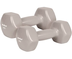 >>>ŠEŠIAKAMPIAI ketaus vinilo hanteliai 2x4kg, REBEL ACTIVE