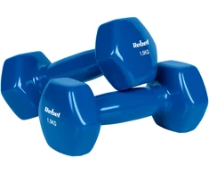 >>>ŠEŠIAKAMPIAI ketaus vinilo hanteliai 2 x 1.5kg, REBEL ACTIVE
