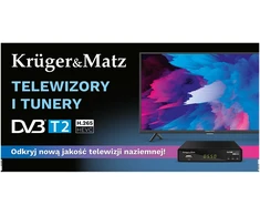 Baner Kruger &amp; Matz - Telewizory i Tunery DVB-T2 (200 x 100 cm)