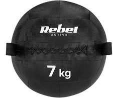 Medicininis kamuolys fitneso ir reabilitacijos pratimams, 7kg, REBEL ACTIVE
