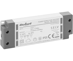 >>Rebel maitinimo šaltinis LED girliandoms 12V/3A, maks, 36W, IP20
