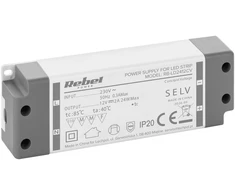>>Rebel maitinimo šaltinis LED girliandoms 12V/2A, maks, 24W, IP20