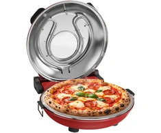 >TEESA SUPREME MAX picos krosnelė 1800 W, 400 laipsnių, du kaitinimo elementai, langelis, raudona, 35 cm