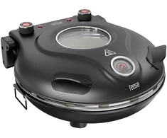 >TEESA SUPREME MAX picos krosnelė 1800 W, 400 laipsnių, du kaitinimo elementai, langelis, juoda, 35 cm