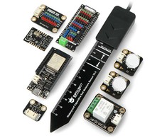 Hackster &amp; DFRobot EEDU Environmental Sensor Kit - aplinkos jutiklių rinkinys - ESP32 - DFRobot TEM2022C-EN-1