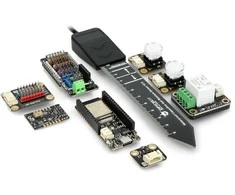 Hackster &amp; DFRobot EEDU Environmental Sensor Kit - aplinkos jutiklių rinkinys - ESP32 - DFRobot TEM2022C-EN-1