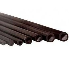 Haoye Stiklo-poliesterio vamzdis 4.0/2.5 mm - 1 metras juodas