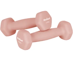 HEX ketaus neopreno hantelių rinkinys 7kg su stovu (2x0.5kg + 2x1 kg + 2x2 kg), REBEL ACTIVE