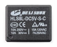 Oem HLS8L-DC5V-S-C relė - 5V ritė, 2x 15A/120VAC kontaktai