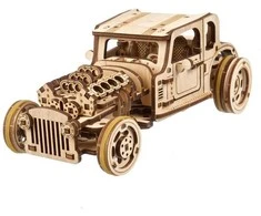 Hot Rod Furious Mouse - mini automobilis - mechaninis surinkimo modelis - fanera - 207 elementai - Ugearsmodels
