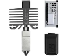 Hotend galvutė 0.2mm - skirta Bambu Lab X1 ir P1 serijų spausdintuvams
